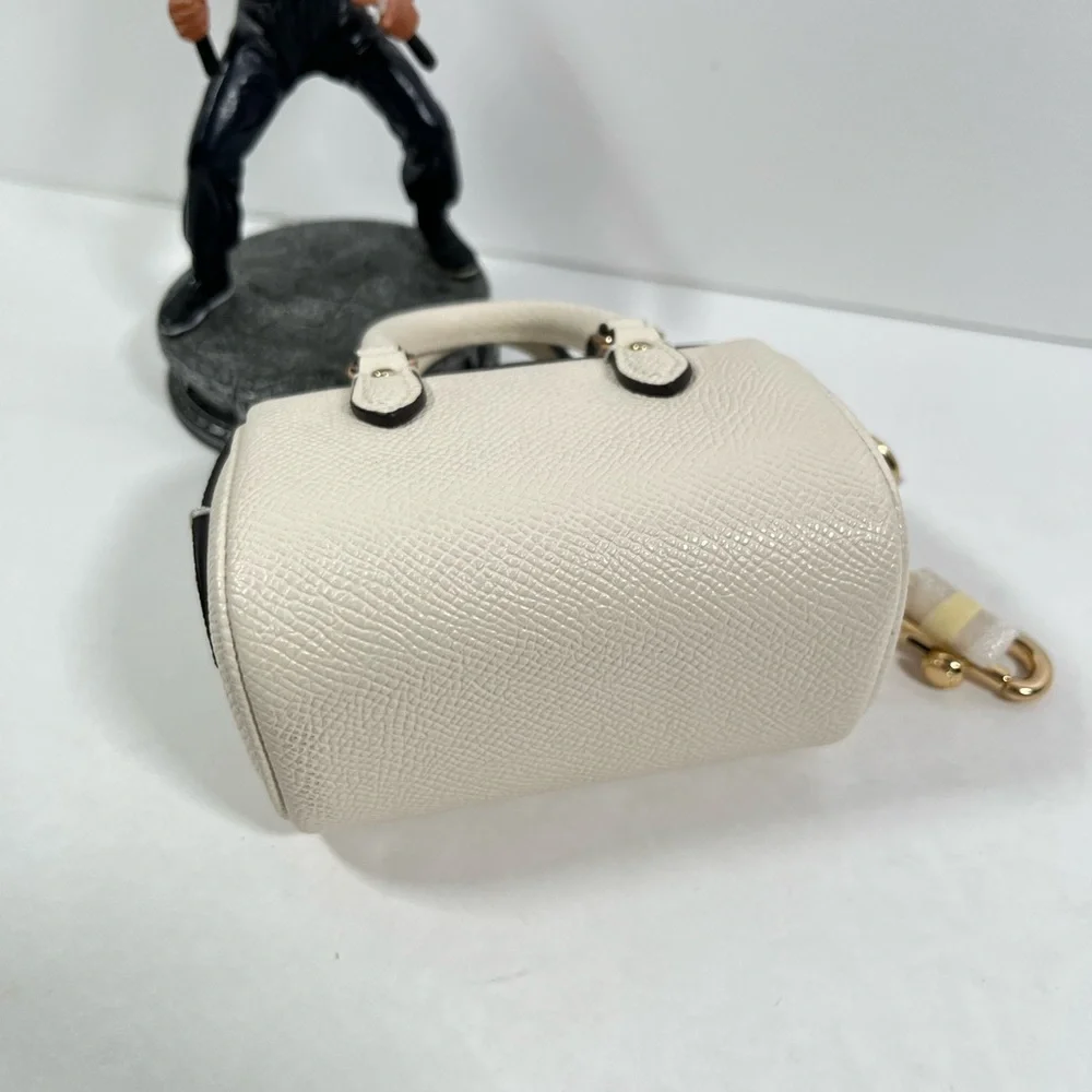 Coach Mini Rowan Bag Charm Chalk CU279 NWT - Picture 5 of 7